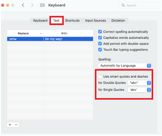 How-To-Disable-Quotes-In-Mac-OS-and-IOS-4