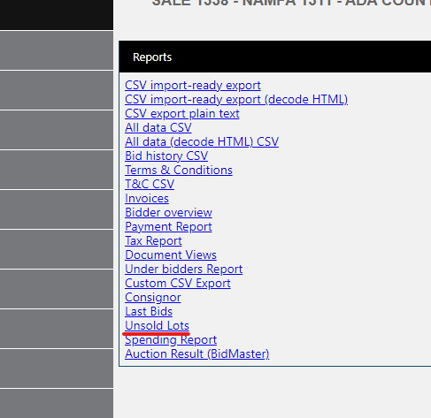 how to assign unsold lots2