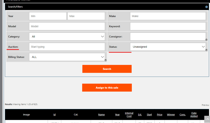 how to assign unsold lots4